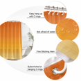 thumbnail image 3 of Burnt Orange Ombre Striped Bathroom Shower Curtains with 12 Hooks Polyester Waterproof Shower Curtain for Stalls and Bathtubs Farmhouse Gradient Line Decorative Bathroom Privacy Curtain 36x78 Inches, 3 of 9