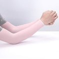 thumbnail image 2 of 2pcs Uv Protection Refroidissement Bras Manches - Manches de Bras de Compression pour Hommes / Femmes / Étudiants pour Coude, Baseball, Basket-Ball, Cyclisme Sport-Noir, 2 of 4