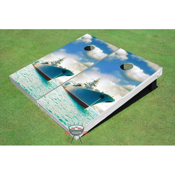 Naval Ship Theme Cornhole Boards