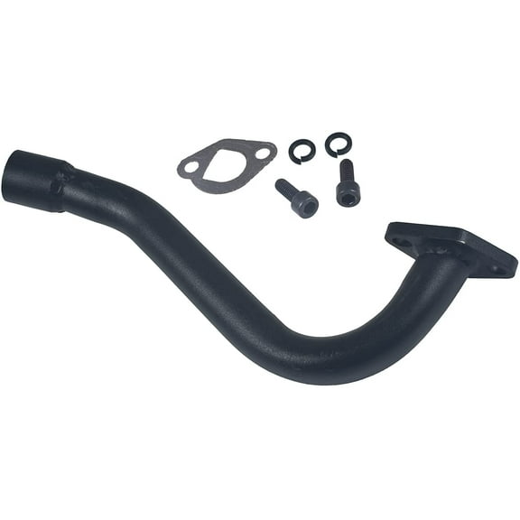 JRL Black Exhaust Pipe Header For Predator 212cc 196cc Honda GX160 GX200 Go Kart