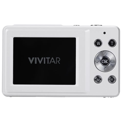 Vivitar VES124 44MP 3x Zoom Digital Camera – White (Open Box