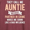 thumbnail image 3 of Instant Message - They Call Me Auntie - Women's Lightweight French Terry Long Sleeve Shirt, 3 of 6