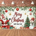 thumbnail image 3 of Christmas Theme Merry Christmas Happy New Year Banner for Holiday Party Indoor Decoration Festive Celebration, 3 of 9
