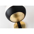thumbnail image 5 of -1 Light Wall Sconce In Modern Style-7.25 Inches Wide By 17.5 Inches High-Aged Brass, Black Finish Mitzi H409101-Agb/Bk, 5 of 5