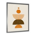 thumbnail image 2 of Designart 'Abstract Minimal Moon and Sun In Earth Tones I' Modern Framed Art Print, 2 of 4