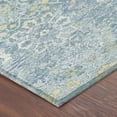 thumbnail image 3 of Addison Rugs Chantille Indoor/Outdoor Traditional Damask Teal Machine Washable Rectangle Rug, 8' x 10', 3 of 8