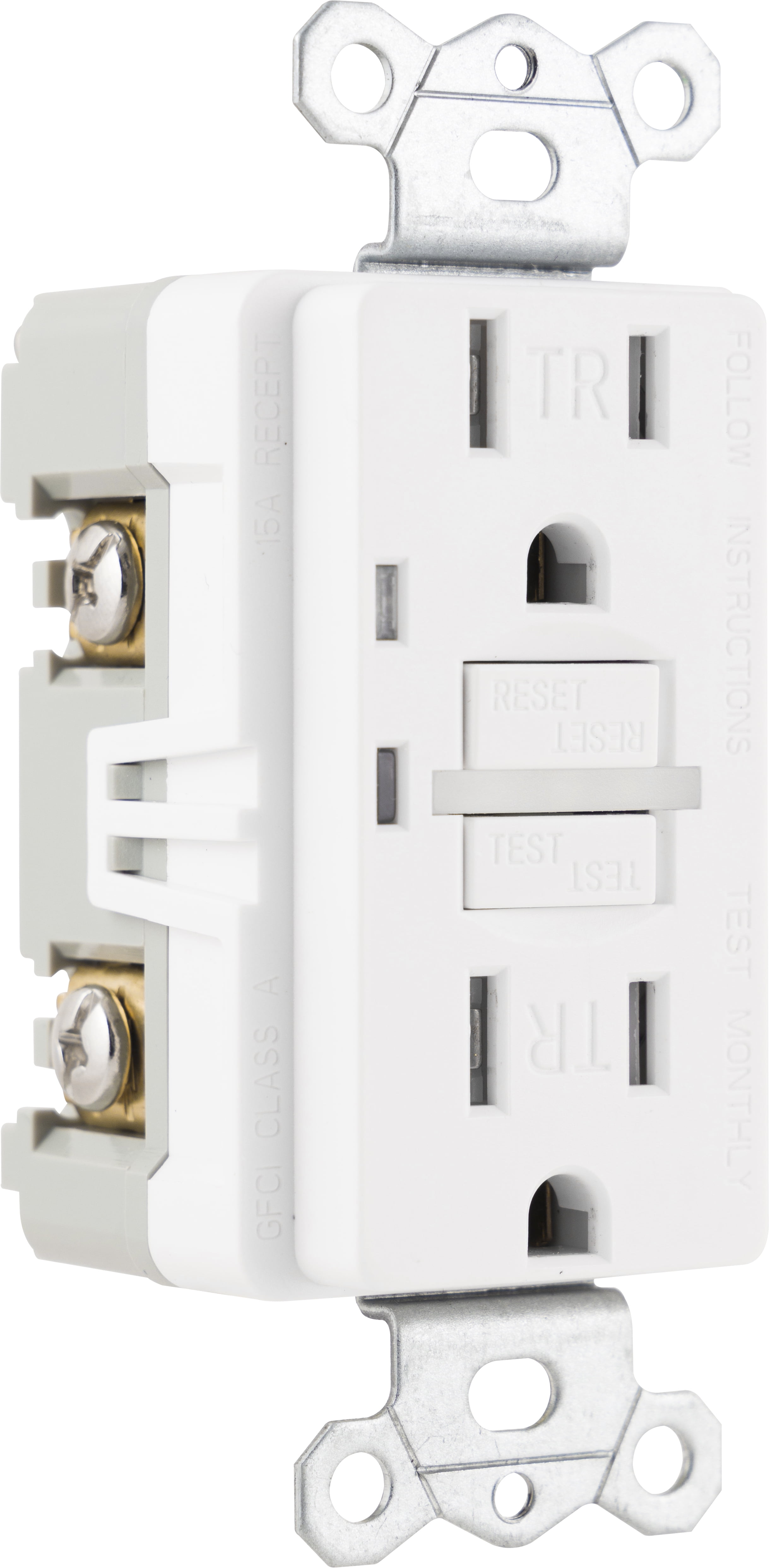 GE GFCI Outlet with LED Guide Light