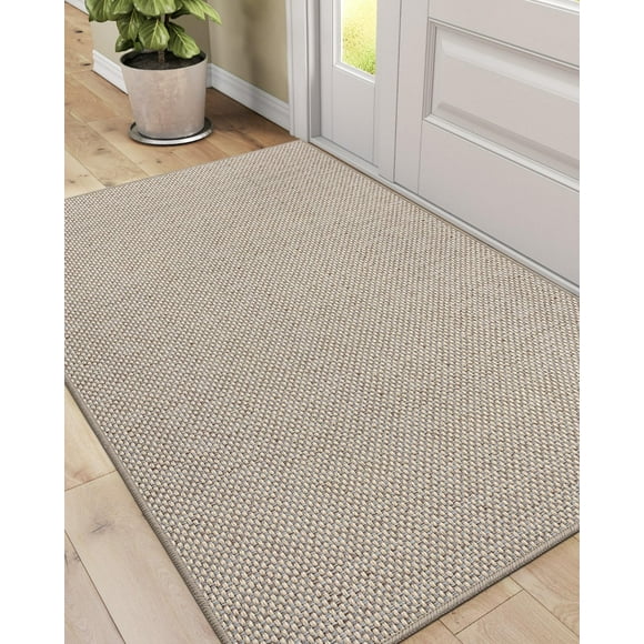 Front Door Mat Indoor, 36x56 Dirt Trapper Absorbent, Low Profile Non Slip Entrance Rug, Easy Clean Washable Inside Doormat for Entryway, Living Room, Laundry Room
