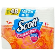 Scott ComfortPlus Toilet Paper, 12 Mega Rolls, 462 Sheets per Roll (5,544 Total)
