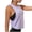 Light Purple #037, variant on Women's Workout Tank Tops Lightweight Sleeveless Athletic Tops Drawstring Side Ruched Yoga Running Shirts White L