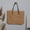 10 pieces(khaki), variant on Casual Large Capacity Handbag Totes Handmade Straw Shoulder Bags For Women Big Travel Beach Bag Female Sac a Main Femme