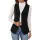 thumbnail image 2 of AUNVITO Women's Sleeveless Button Down Corduroy Cardigan Casual and Chic Style, 2 of 9