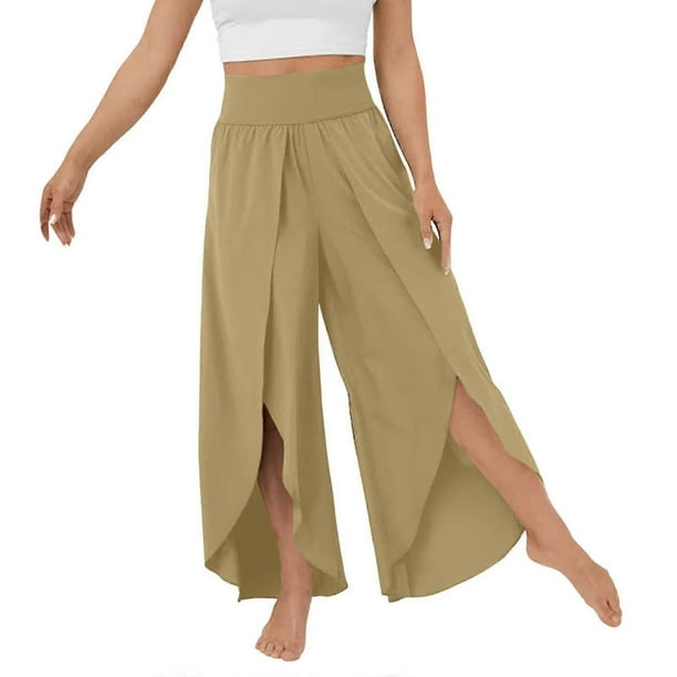 Leggings de color liso para mujer, pantalones de salón de cintura alta, adecuados para reuniones de amigos.