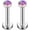 2PCS - 6mm Pink, variant on Briana Williams 16G Opal Internally Threaded Labret Monroe Lip Ring Tragus Helix Earring