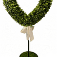 thumbnail image 5 of Valentine's Day Boxwood Heart Topiary with White Bow, Green & White, 27.56", by FlareFable, 5 of 7