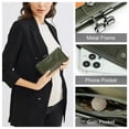 thumbnail image 6 of Contact's Kiss Lock Wallets for Women Genuine Leather Credit Card Holder with RFID Blocking Large Capacity ,Valentine Gift(Green), 6 of 7