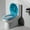 Blue, variant on Bidet Toilet Seat with Bidet Shower/Toilet V/O/D Shape for Intimate Care Toilet Seat (D-Shape)