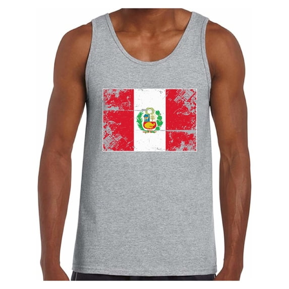 Awkward Styles Peru Flag Tank Top for Men Peruvian Tanks Peruvian Men Gifts from Peru Flag of Peru Peru Muscle Shirt Peruvian Tshirt for Men Peruvian Flag Gift Peru Tank Top Peru Soccer Tank