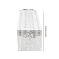 thumbnail image 3 of ZZkhGO Lace Tablecloth, Hollowed Out Rural Dining Table Decoration for Home, 11.81 x 70.87 Inch Strip Runner with Polyester Material for Tea Table, Coffee Table, Light Blue, 3 of 7