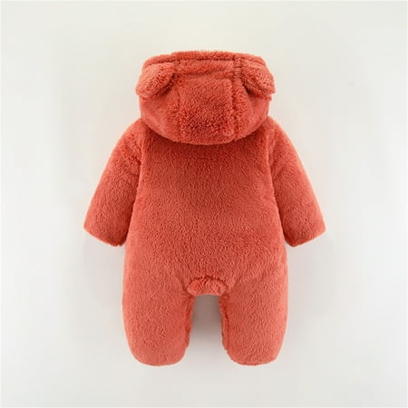 

Aayomet Winter Jumpsuit For Baby Boy Newborn Baby Girl Clothes Romper Ruffle Long Sleeve Onesie Jumpsuit Bodysuit Cute Girls Infant Romper Outfits Red 9-12 Months