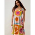 thumbnail image 5 of Vestido largo con estampado de dibujos animados para mujer, vestido Midi holgado sin mangas, elegante, para playa, Primavera, 2024, 5 of 5