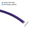 thumbnail image 2 of Uxcell 28AWG Stranded Wire Hookup 50M/164ft Purple, Electrical Wire UL1007 Spool, 2 of 6
