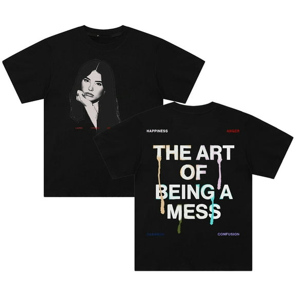 Lauren Spencer Smith The Art Of Being A Mess Photo Tee Short Sleeve Streetwear Men Women Cotton T-shirt