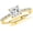 yellow-gold, variant on Platinum 2.15 Carat LAB GROWN IGI CERTIFIED DIAMOND Floating Prong Set Round Princess Cut Diamond Engagement Ring (I-J Color SI1-SI2 Clarity 2 Ct Center)