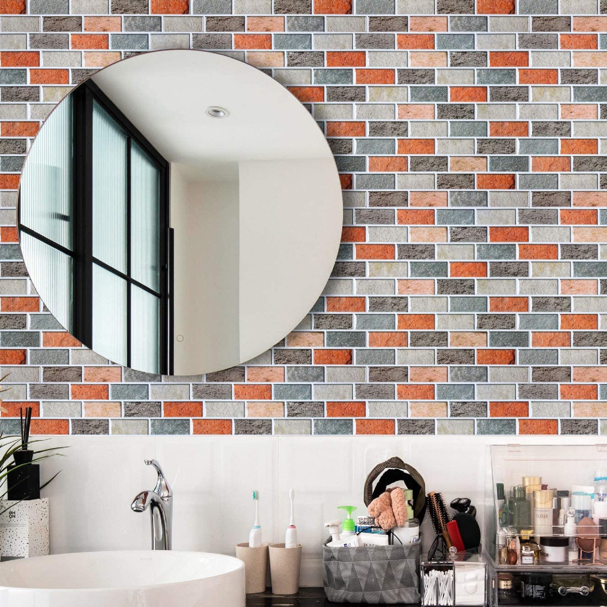 16B-0311 BLACK mat Mosaic tile CERAMIC WALL Bath & Kitchen Backsplash 10sheet 
