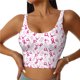 thumbnail image 1 of Fotbe Breast Cancer Awareness4 Sujetador Deportivo Largo sin Aros para Mujer con Almohadillas y Soporte Medio, Transpirable y Absorbente, Camiseta Tipo Chaleco o Tank Top-Large, 1 of 8