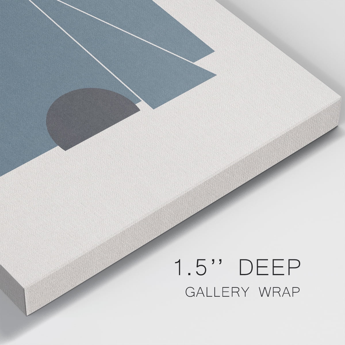 Wexford Home Blue Felt II-Premium Gallery Wrapped Canvas, 40" x 40" - Ready to Hang