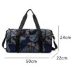 thumbnail image 2 of Bolsa deportiva para gimnasio con compartimento para zapatos y bolsillo húmedo, bolsa de lona impermeable para fines de semana MFZFUKR BST2001725-3, 2 of 5