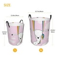 thumbnail image 5 of Easygdp Aerial Yoga for Unicorn Large Dirty Clothes Hamper, Lightweight Storage Basket, Household Laundry Bag with Handle - Medium, 5 of 8