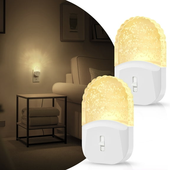 4-Pack Warm White 3000K Dimmable Acrylic Nightstand Lights
