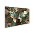 thumbnail image 2 of Trademark Fine Art 'Golden World on Brown' Canvas Art by Courtney Prahl, 2 of 3