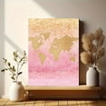 thumbnail image 6 of Gold Glitter World Map Canvas Print/Wall Art， Suitable for Living Room， Bedroom， Office， Bathroom， and TravelThemed Decor., 6 of 8