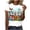 Blue, variant on Easter Shirts for Women Summer Plus Size Round Neck Short Sleeve Bunny Print Tops Casual Loose Graphic Tees