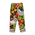 thumbnail image 4 of Fotbe Sloth on the Branch Women's Pajama Pants,Sleepwear Pants,Pj Bottoms Drawstring And Pockets-Large, 4 of 9