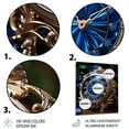 thumbnail image 3 of Designart "Opulent Timepiece Clock II" Watches Metal Wall Decor, 3 of 5