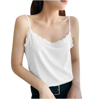 No Boundaries Pullover Sleeveless Lace Trim Grey Heather Cami Tops