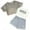 L-Grey769, variant on MEZZALL Girls Outfits 3 Piece Set Cute Letter Print Sleeveless Tops Mesh Short Sleeve Tee And Shorts Summer Casual Outfits For Toddler Kids Comfort Clothing