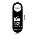 thumbnail image 3 of Fasiaou Do Not Disturb Door Hanger Sign, 1 Pack (Printed on Both Sides), 9.3″x3.5″Acrylic, Please Do Not Disturb Sign for Home, Office, Hotel, Bathroom, Bedroom, Pumping, Clinic, 3 of 6