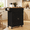 Black, variant on HLR Small Kitchen Islands Table with Storage, Rolling Wood Microwave Cart on Wheels for Dining Room, White