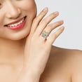thumbnail image 5 of Everly Women's Quartz and Topaz Yellow Gold Plated Ring, 5 of 8