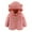 Pink, variant on Tdoqot Toddler Girls Boys Long Sleeve Fleece Jackets Cute with Hood Fall Winter Clothes Zip up Coats Brown Size 18 Months
