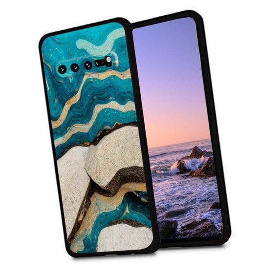 Compatible with Samsung Galaxy S10 Phone Case, Stone-2 Case Men Women, Flexible Silicone Shockproof Case for Samsung Galaxy S10