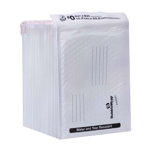 Duck Brand 6 In. x 9 In. Poly Bubble Mailers, 25Pack