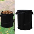 thumbnail image 2 of Sac de Déchets de Jardin Réutilisable Imperméable Conteneur de Jardin Maison Fournitures & 2 Poignées Noir 10 Gal 37L, 2 of 9