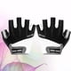 thumbnail image 2 of 1 par de guantes de ciclismo transpirables y antideslizantes, de medio dedo, talla XL (negros)., 2 of 5