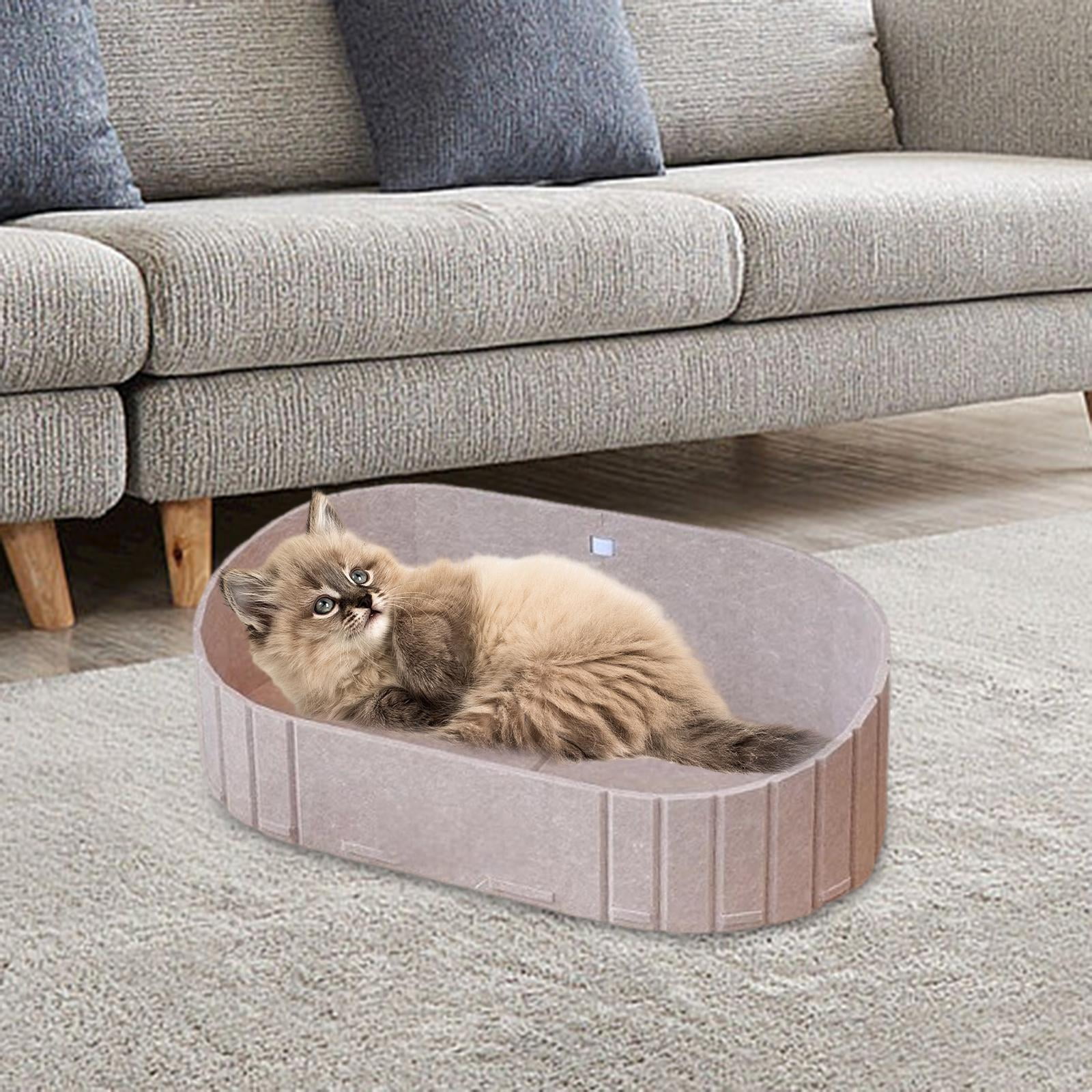 Cat Scratcher Board Cat Bed Scratch Pad Nest Wear Resistant Comfortable Felt Cloth Material Ideal for Kitten Indoor Use